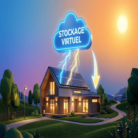 Stockage virtuel solaire