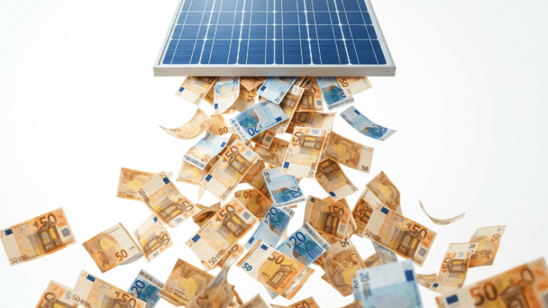 panneaux solaires et argent