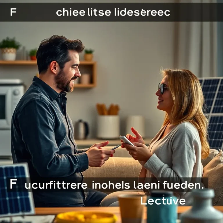 Un couple examine leur consommation électrique quotidienne à la maison.