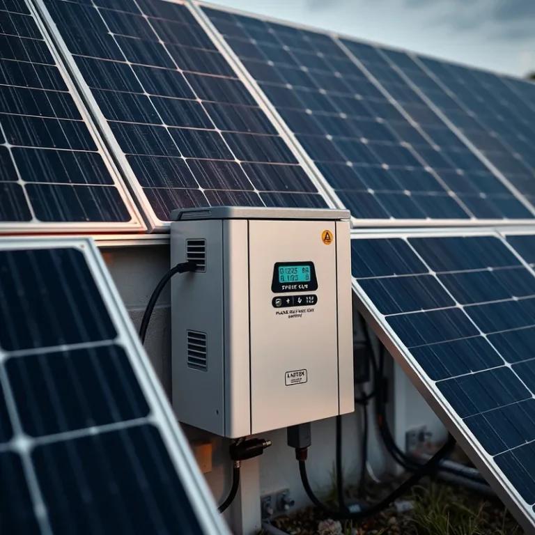 Batterie Plug and Play 5 kW intégrée à une installation photovoltaïque.