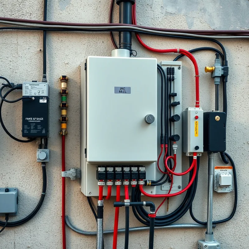 Coffret AC pour installation solaire, mettant en avant sécurité et efficacité.