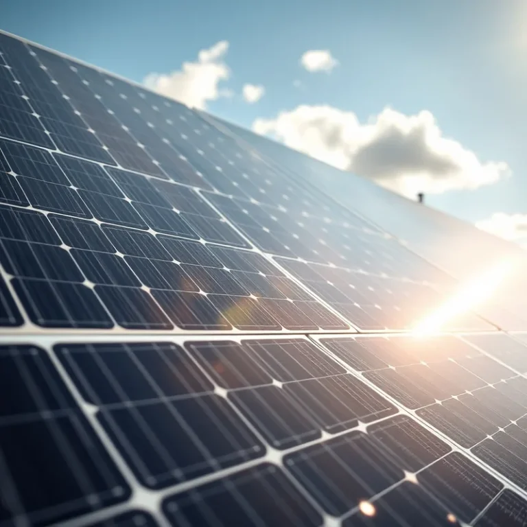 Vue rapprochée de panneaux solaires et micro-onduleurs sous le soleil.