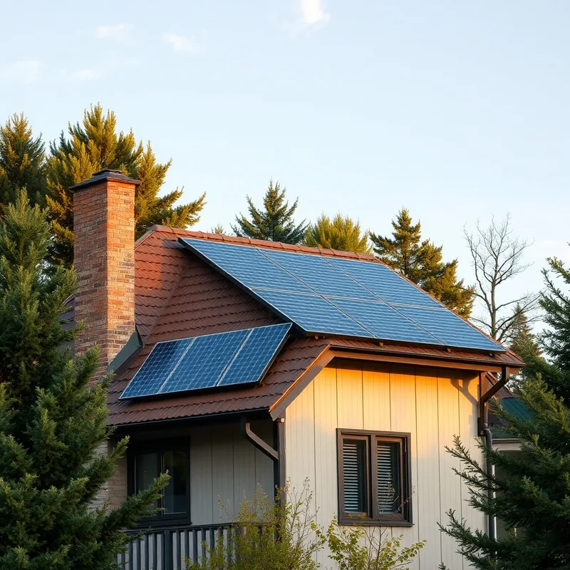 Installation de panneaux solaires sur un toit, symbole d'autonomie énergétique.
